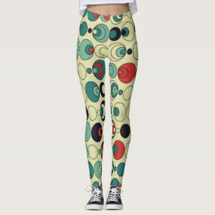 Abstract geometric seamless pattern design. leggings