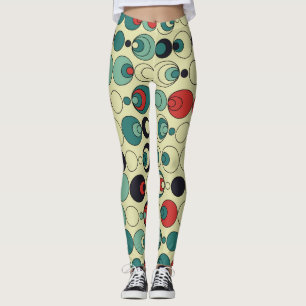 Abstract geometric seamless pattern design. leggings