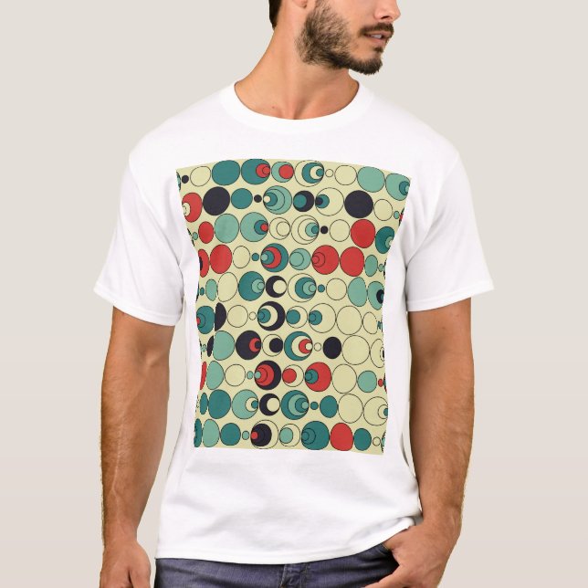 Abstract geometric seamless pattern design. T-Shirt (Front)