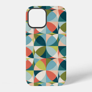 Abstract geometric seamless pattern in mid-century iPhone 12 case