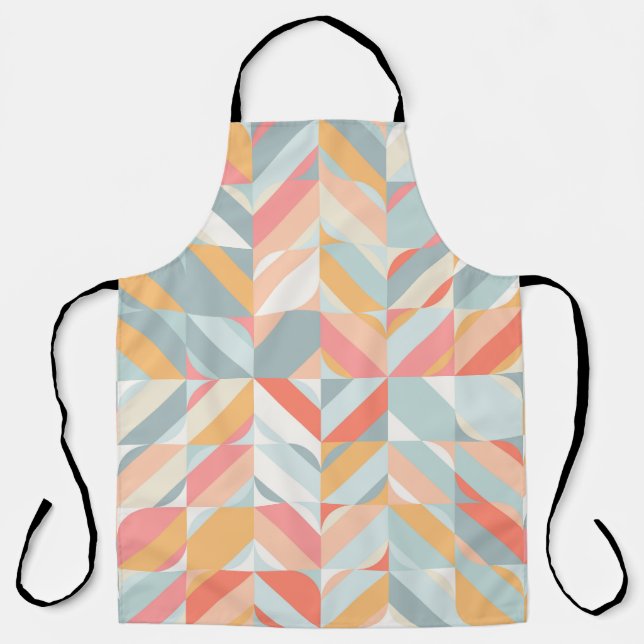 Abstract geometric seamless pattern in scandinavia apron (Front)