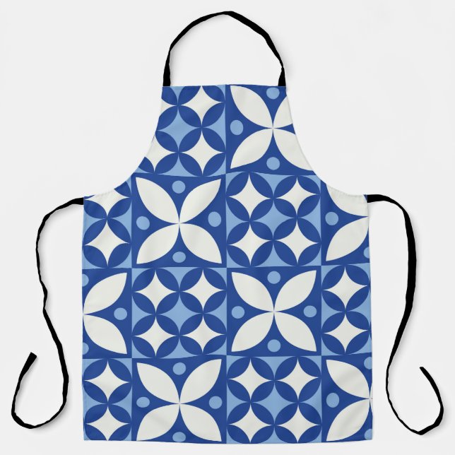 Abstract geometric seamless pattern in scandinavia apron (Front)