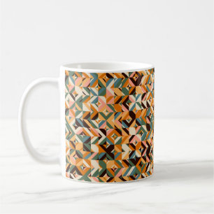 Abstract geometric seamless pattern in scandinavia coffee mug