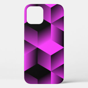 abstract geometric seamless pattern with grid of c iPhone 12 case