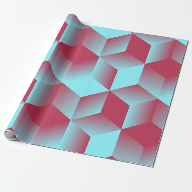 abstract geometric seamless pattern with grid of c wrapping paper (Unrolled)