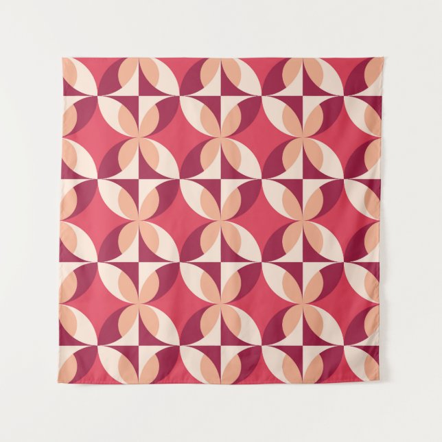 Abstract Geometric: Seamless Textile Design Tapestry (Front)