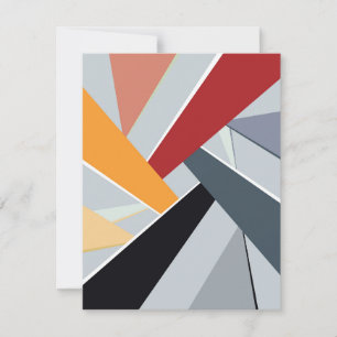 Abstract Geometric Shape 2 Card