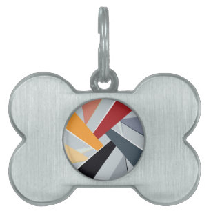 Abstract Geometric Shape 2 Pet ID Tag