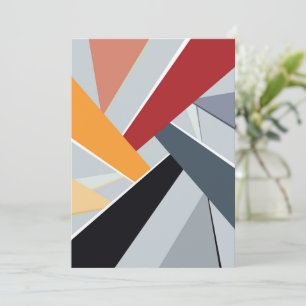 Abstract Geometric Shape 2 Thank You Card