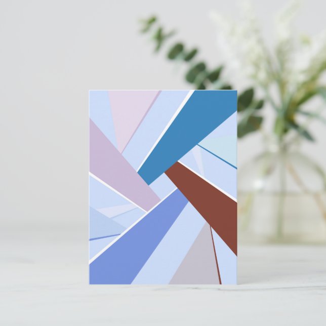 Abstract Geometric Shape 3 Postcard (Standing Front)