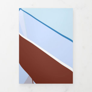 Abstract Geometric Shape 3 Tri-Fold Holiday Card