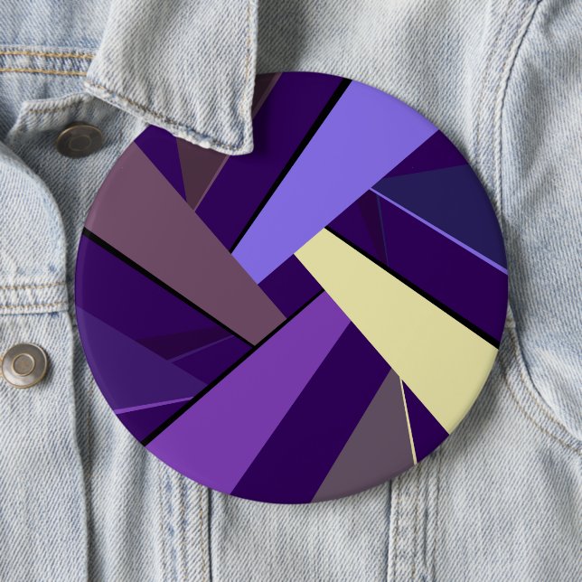 Abstract Geometric Shape 5 6 Cm Round Badge (In Situ)