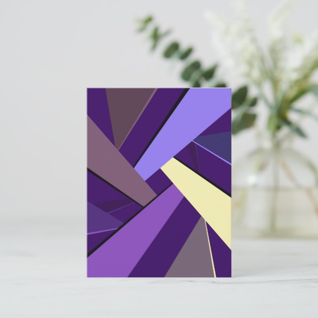 Abstract Geometric Shape 5 Postcard (Standing Front)