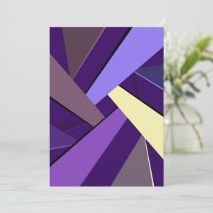 Abstract Geometric Shape 5 Thank You Card