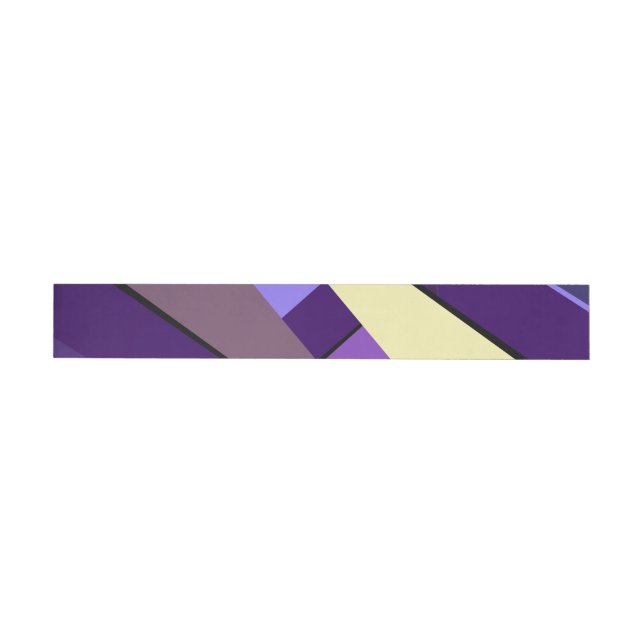 Abstract Geometric Shape 5 Wrap Around Label (Individual)