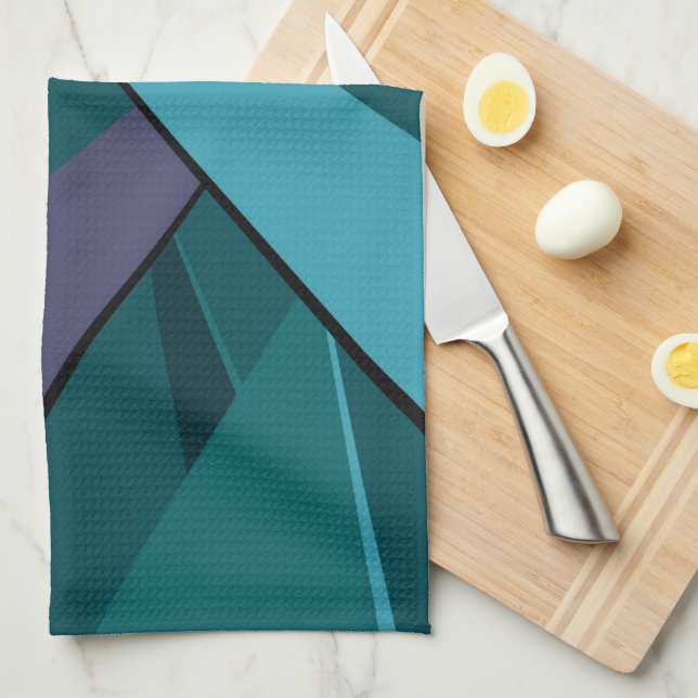Abstract Geometric Shape 6 Tea Towel (Quarter Fold)