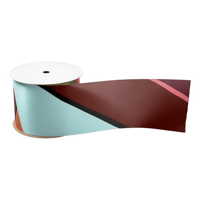 Abstract Geometric Shape 7 Satin Ribbon (Spool)