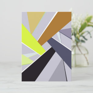Abstract Geometric Shape 8 Thank You Card