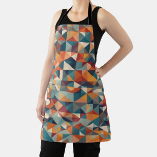 Abstract geometric shape modern and vibrant apron