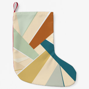 Abstract Geometric Shape Small Christmas Stocking
