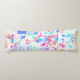 Abstract Geometric Shapes Body Cushion