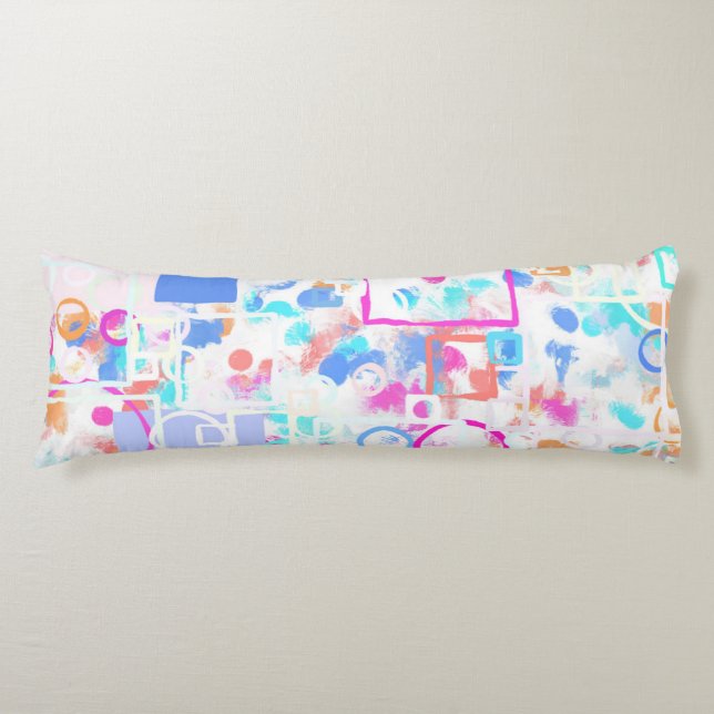 Abstract Geometric Shapes Body Cushion (Front)