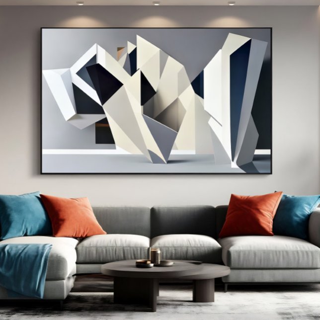 Abstract Geometric Shapes Canvas Print (Creator Uploaded)