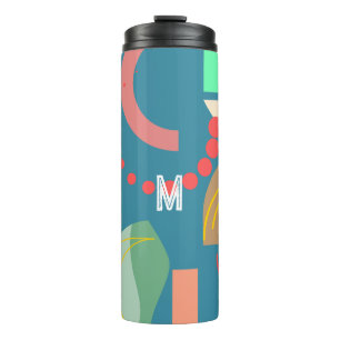 Abstract Geometric Shapes Colourful All-over Print Thermal Tumbler