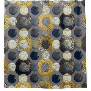 Abstract Geometric Shapes: Colourful Watercolor. Shower Curtain