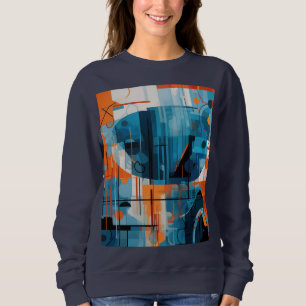 Abstract geometric shapes composition sweatshirt