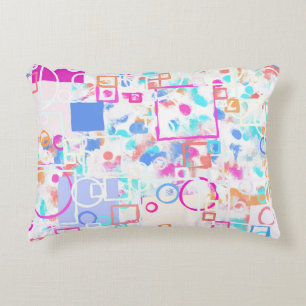 Abstract Geometric Shapes Decorative Cushion