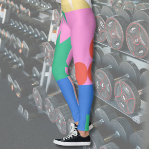 Abstract Geometric Shapes Leggings