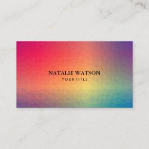 Abstract Geometric Shapes Modern Minimalist 3b Business Card