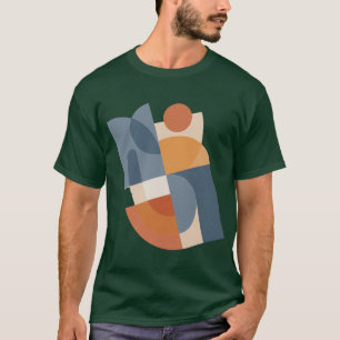 Abstract Geometric Shapes Modern T-Shirt