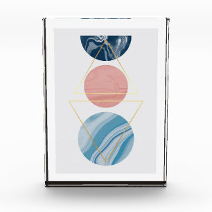 Abstract geometric shapes photo block