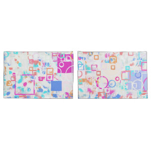 Abstract Geometric Shapes Pillowcase