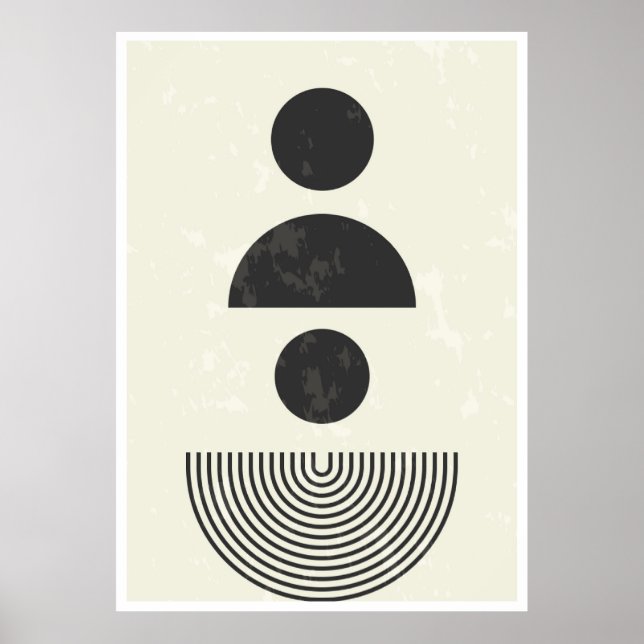 Abstract Geometric Shapes Poster (Front)