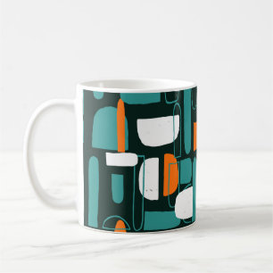 Abstract Geometric Shapes, Vintage Style. Coffee Mug