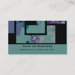Abstract Geometric Squares Business Card