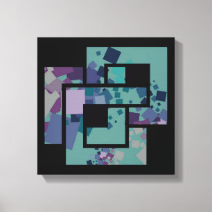 Abstract Geometric Squares Canvas Print