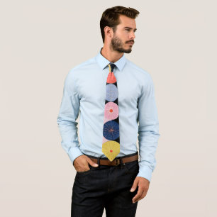 Abstract Geometric Starry Night Celestial Orbit Tie