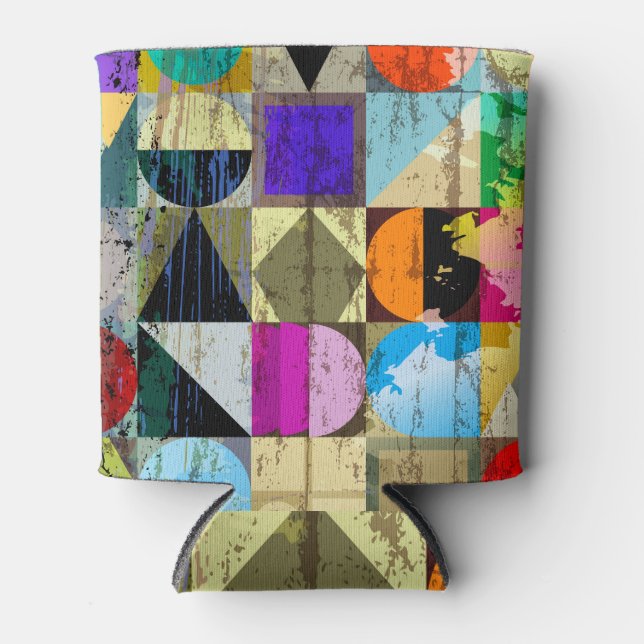 Abstract Geometric: Strokes and Splashes Can Cooler (Front)