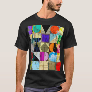 Abstract Geometric: Strokes and Splashes T-Shirt
