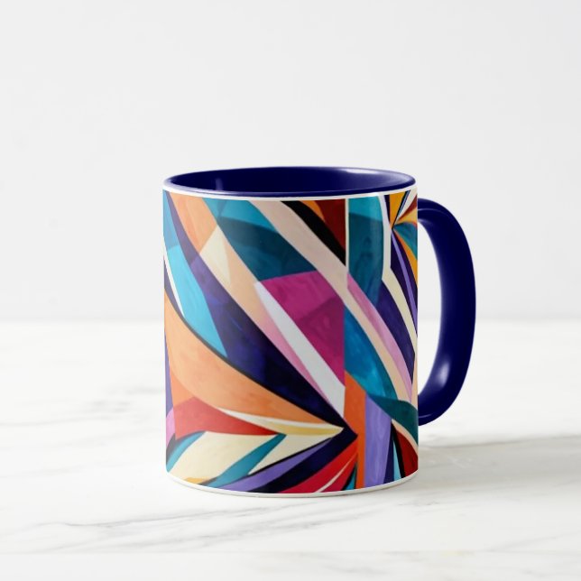 Abstract geometric surface artwork 1223 - Mug (Front Right)