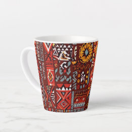 Abstract geometric surface artwork 1224- Latte Mug