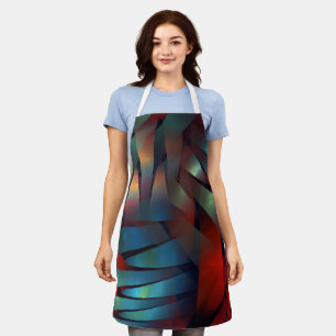 Abstract geometric textured decoration apron