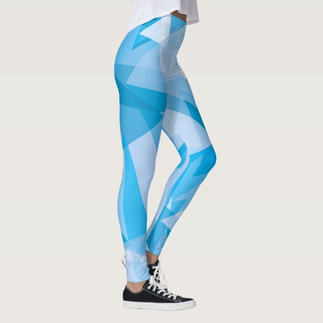 Abstract Geometric Triangle Pattern | Leggings (Right)