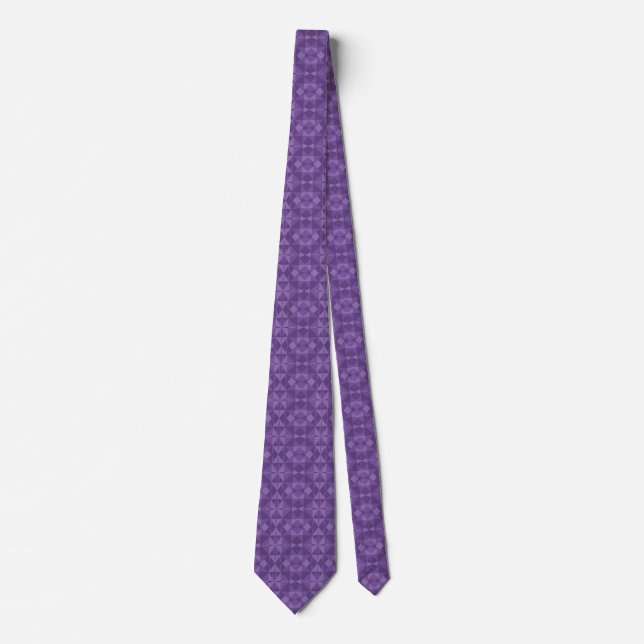 Abstract Geometric Triangle Pattern Tie (Front)
