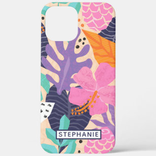 Abstract Geometric Tropical Jungle Pattern Custom Case-Mate iPhone Case