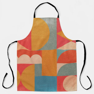 Abstract Geometric: Vintage Paper Texture Apron